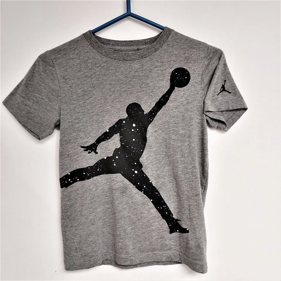 AIR JORDAN RARE BLACK & WHITE POLKA DOT JORDAN JUMPMAN ORIGINAL YOUTH SHIRT NWOT - Picture 1 of 11